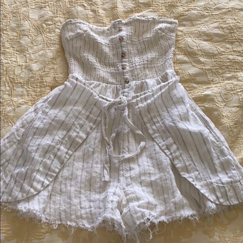Free People Linen Romper